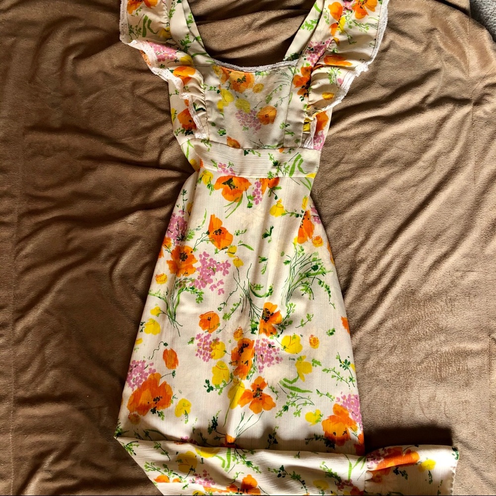 Vintage Floral Maxi Dress